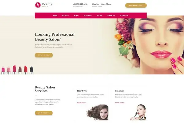 طراحی سایت سالن زیبایی در شیراز